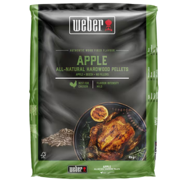 Pellet Weber 100% legno di melo