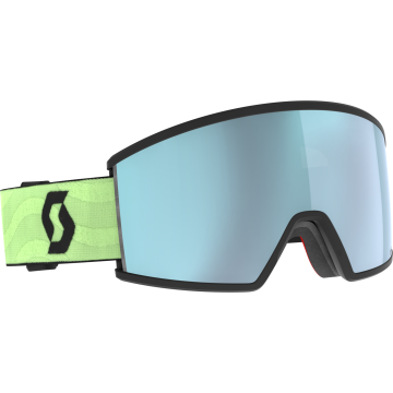 Maschera da sci Scott Ambit Glow green / AMP ice chrome S2