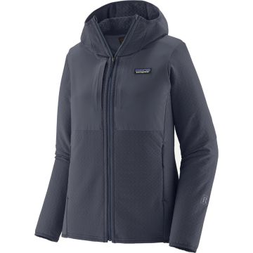 Pile da donna Patagonia R2® CrossStrata Hoody Smolder Blue